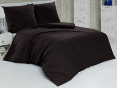 Jednobarevné povlečení bavlněné na zip 2x 70x90, 220x200 EXCLUSIVE antracit