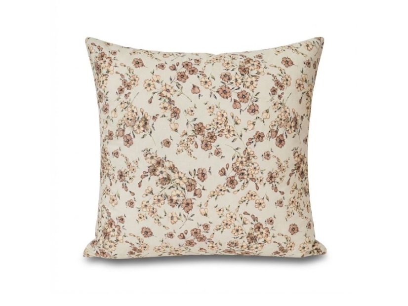 Povlečení bavlna EXCLUSIVE 2x 70x90, 200x200 Kvítí béžové