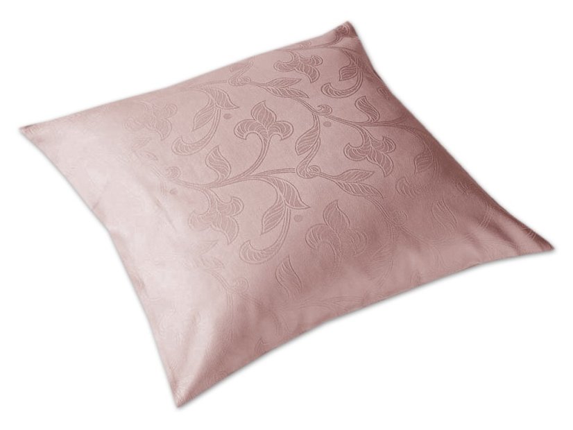 Luxusní damaškový povlak na polštář 70x90 Rokoko pudrové