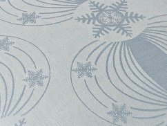 Luxusní damaškový povlak na polštář 40x40 EXCELLENT GALA Vločky elegance světle modrá