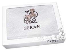 Luxusní dárkové balení ručníku Znamení Beran bílá/hnědá
