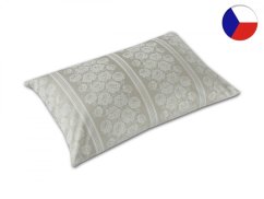 Damaškový povlak na polštář 50x70 GALA Růžičky zelenošedé