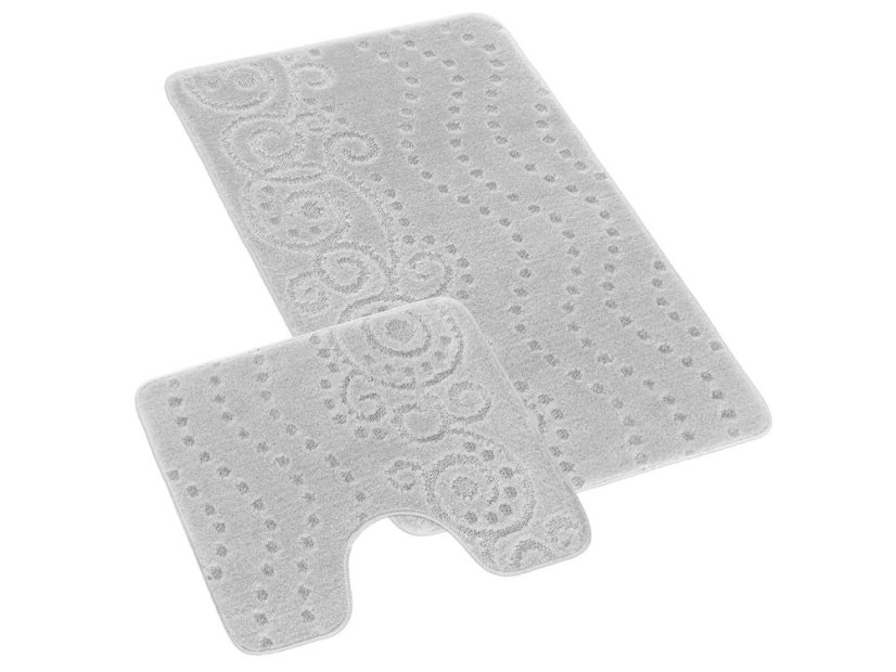 Koupelnové předložky set 2 ks Ornament šedý