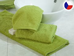 Luxusní malý ručník 30x50 JUVEL 580g Vlny 3D zelené