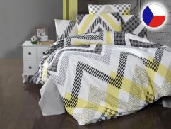 Krepový povlak na polštář 70x90 EXCLUSIVE Zigzag grey