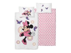 Dětské povlečení do postýlky 100x135, 40x60 Minnie a motýlci