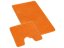 Předložka na WC Bludiště oranžové 60x50