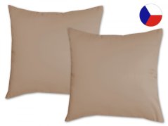 Bavlněný dekorační polštář 50x50 KOMFORT Jednobarevný Béžový