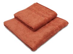 Malý bambusový ručník 30x50 Samboo terakota