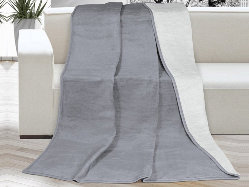 Deka KIRA PLUS světle šedá/tmavě šedá 450g 150x200
