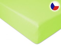 Prostěradlo jersey světle zelené 160x200