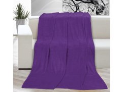 Luxusní deka mikroplyš 150x200 Fialová 400g