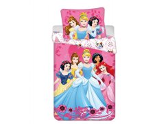 Dětské povlečení bavlna Princezny Heart 70x90, 140x200