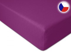 Prostěradlo jersey tmavě fialové 90x200