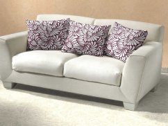 Bavlněný dekorační polštářek 40x40 KOMFORT Iluze bordó