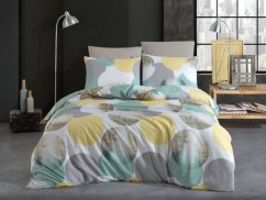 Bavlněné EXCLUSIVE povlečení 2x 70x90, 200x200 Miracle tyrkys
