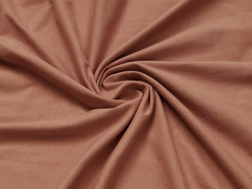 Jersey prostěradlo na vysokou matraci 220x200 EXTRA Kávové