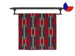 Pracovní ručník 55x100 ZARA 450g Mozaika červená