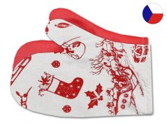 Vánoční kuchyňská chňapka s magnetem Dárky 1ks