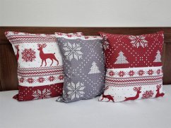 Vánoční dekorační polštářek 40x40 bavlna EXCLUSIVE Greta