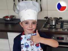 Kuchařská čepice pro děti Plameňák