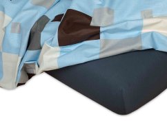 Jersey prostěradlo 90x200 EXCLUSIVE tmavě šedé