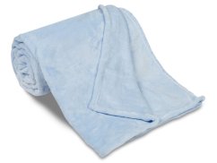 Luxusní mikroplyšová deka ME UNI SLEEP 150x200 Světle modrá 300g