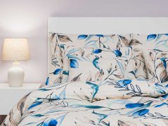 Krepové povlečení prodloužené KOMFORT Milaya banán 70x90, 140x220