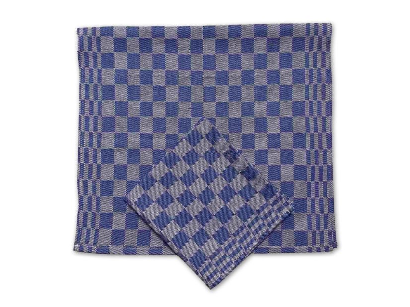 Pracovní ručník keprový 50x90 Modrá kostka