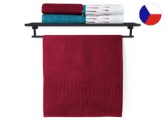 Luxusní osuška 70x140 TERRY SUNSET OCEAN 500g červená