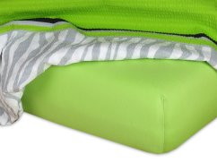 Jersey prostěradlo 90x200 EXCLUSIVE kiwi