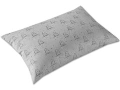 Povlak na polštář 40x60 damašek EXCELLENT GEON Stromky pod sněhem malé světle šedé