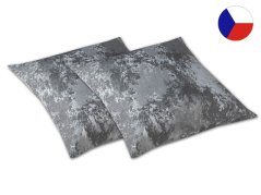 Bavlněný dekorační polštářek 40x40 CARLO AWAKE šedý
