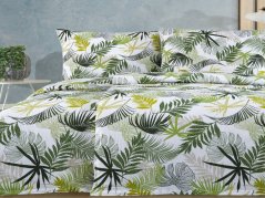 Krepové povlečení 200x200, 2x 70x90 EXCLUSIVE Tropical listy