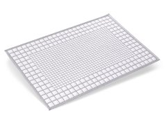 Předložka do koupelny CORSO 750g 3D Mřížka béžovobílá 50x70