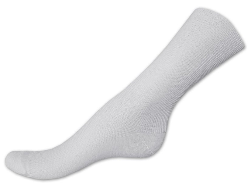 Zdravotní ponožky 43/45 Bílé