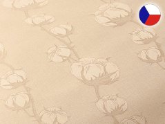 Damaškový povlak na polštář 40x60 EXCELLENT OREGON COTTON Bavlník béžový
