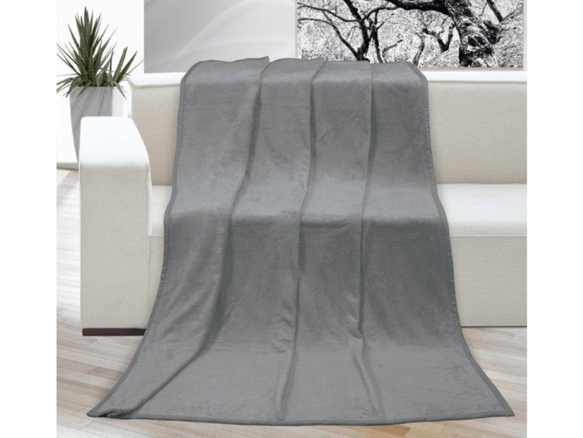 Luxusní deka mikroplyš 200x230 Šedá 400g