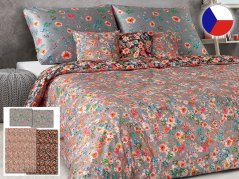 Luxusní povlečení bavlněný satén 70x90, 140x200 GEON Květinová dominanta