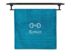 Ručník se jménem NA PŘÁNÍ azur 50x100 Činka
