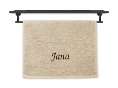 Malý ručník se jménem NA PŘÁNÍ 30x50 Viola krémová
