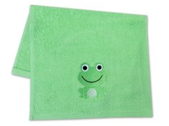Dětský ručník LILI 30x50 Žabka zelená