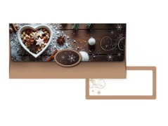 Vánoční obálka na peníze Hnědé zátiší