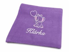 Dětská deka se jménem NA PŘÁNÍ 75x100 Slůně fialová