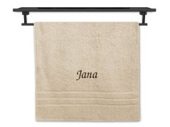 Ručník se jménem NA PŘÁNÍ 50x100 Viola krémová