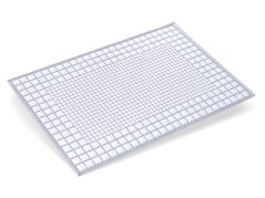 Předložka do koupelny CORSO 750g 3D Mřížka modrobílá 50x70
