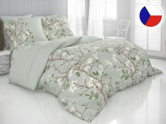 Povlečení satén Luxury Collection 2x 70x90, 240x220 Jaro zelené