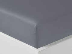 Luxusní saténové prostěradlo 180x200 GEON Šedé