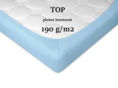 Jersey prostěradlo 160x220 EXCLUSIVE světle modré