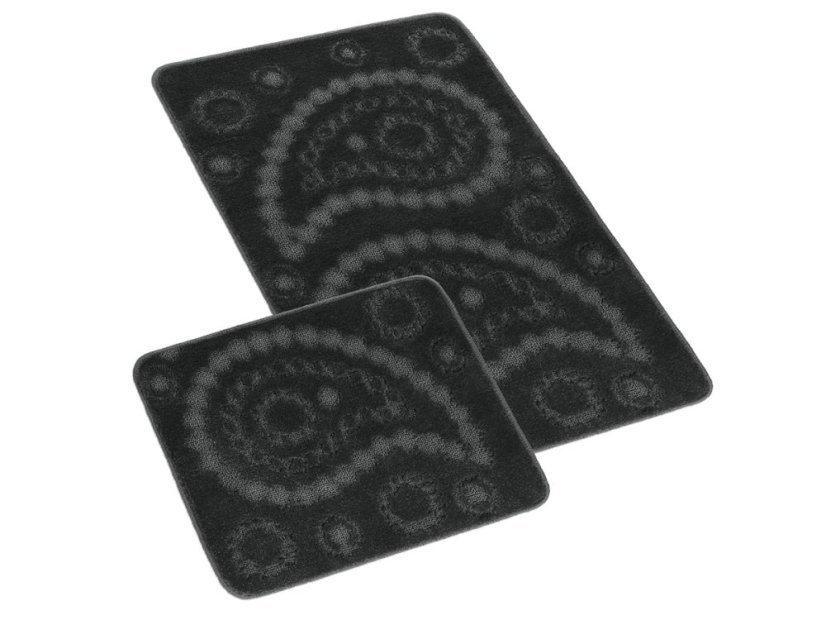 Koupelnové předložky set 2 ks Kašmír antracit